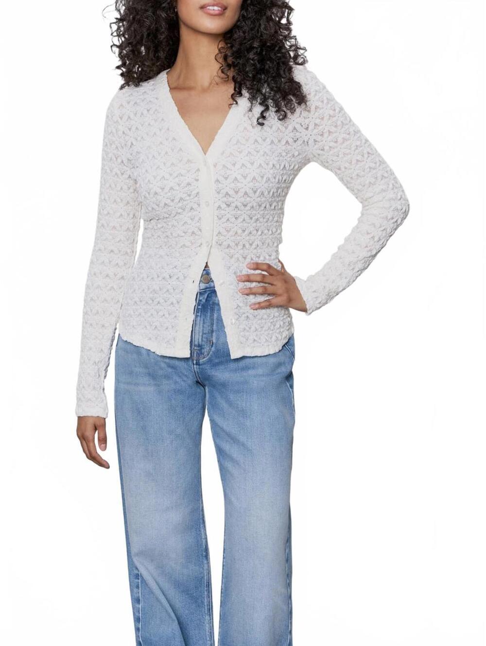 Sanctuary Dreamland Button-Up Top NWT Chalk Large